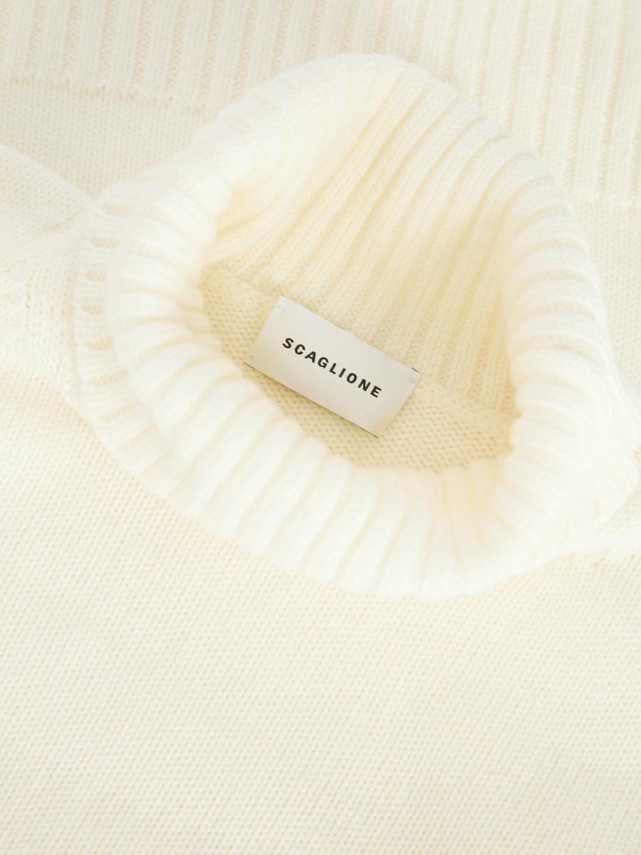 Scaglione TURTLE NECK MERINO SOFT BUTTER