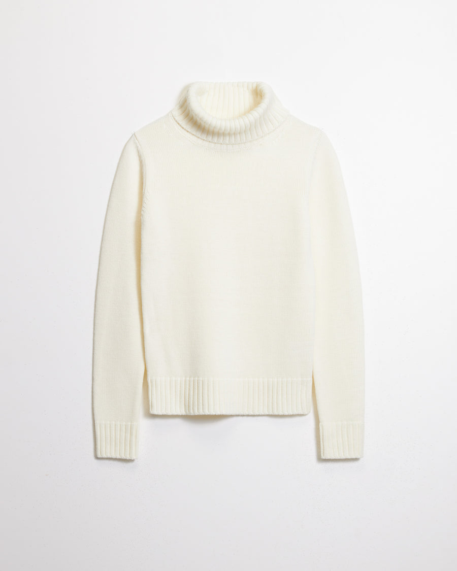 Scaglione TURTLE NECK MERINO SOFT BUTTER