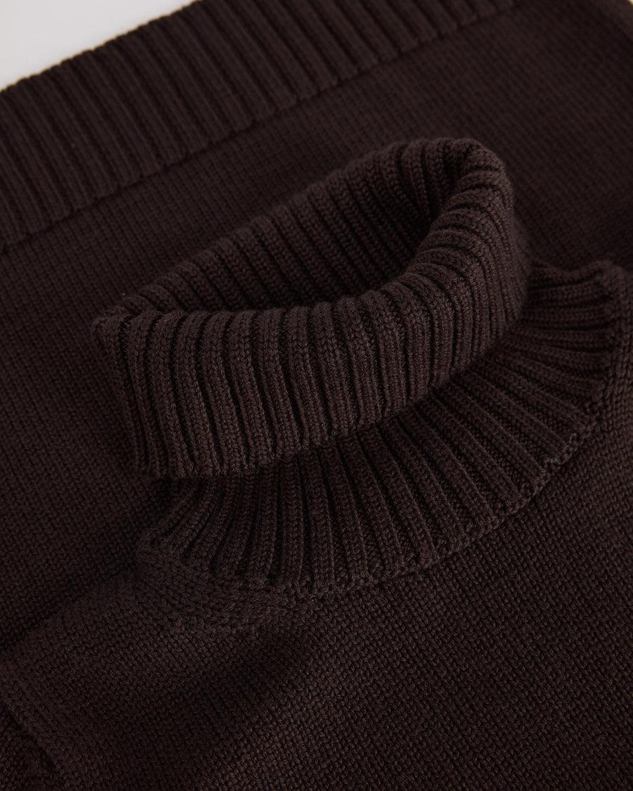 Scaglione TURTLE NECK MERINO SOFT EBANO