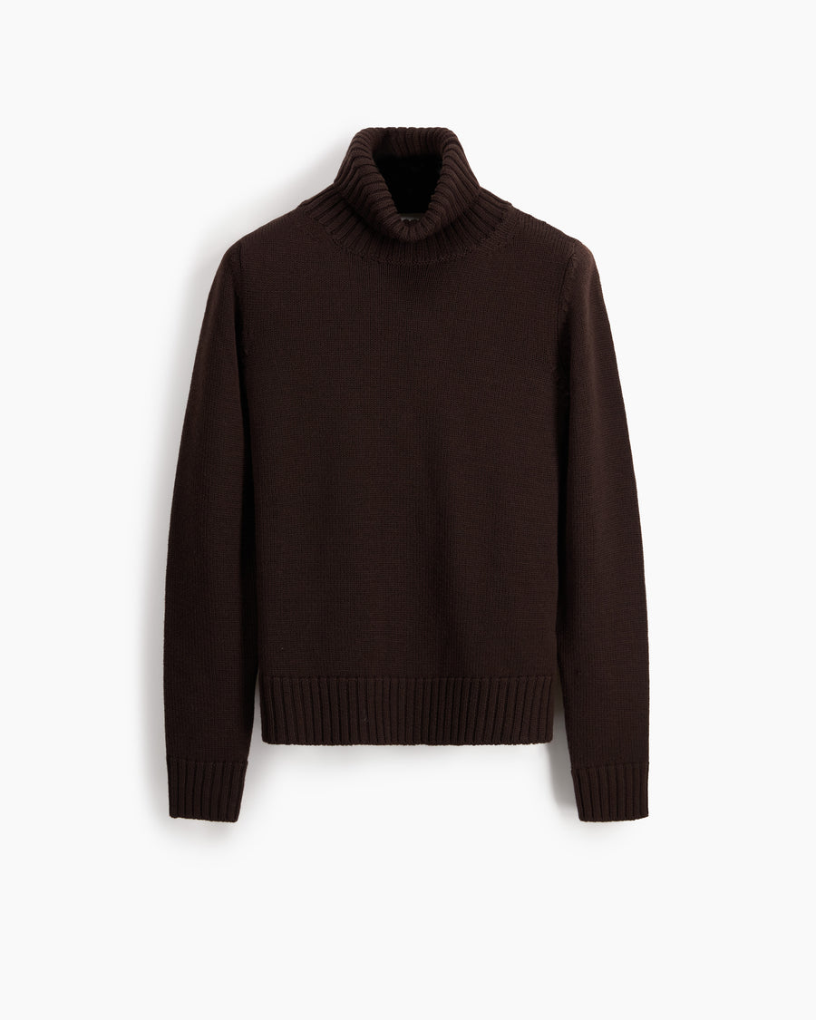 Scaglione TURTLE NECK MERINO SOFT EBANO