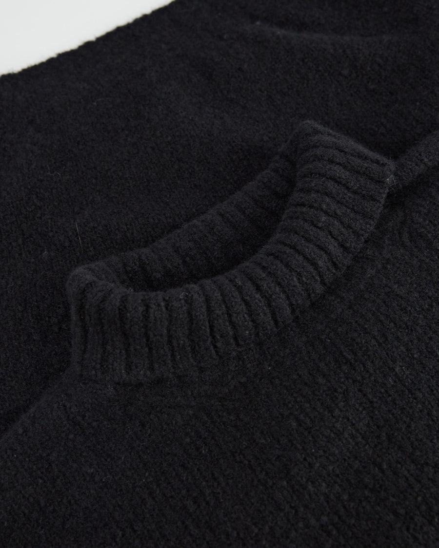 Scaglione TURTLE NECK OVER PUFFED CASHMERE BLACK