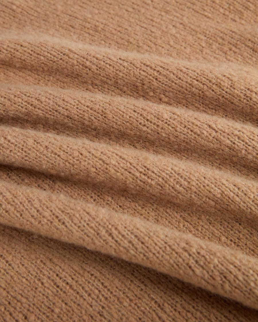 Scaglione TURTLE NECK OVER PUFFED CASHMERE CAMEL