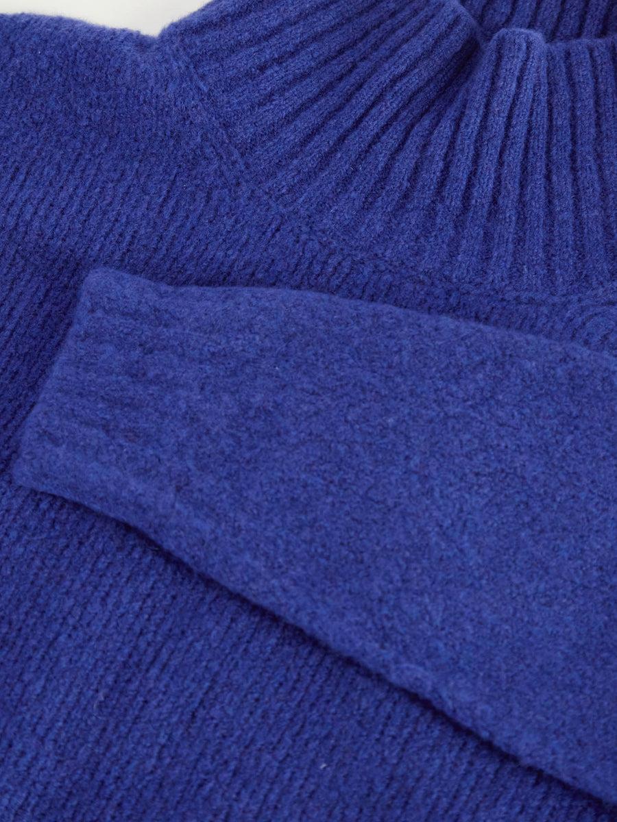 Scaglione TURTLE NECK OVER PUFFED CASHMERE ROYAL