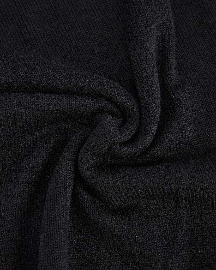 Scaglione TURTLE NECK RAGLAN SOFT MERINO BLACK