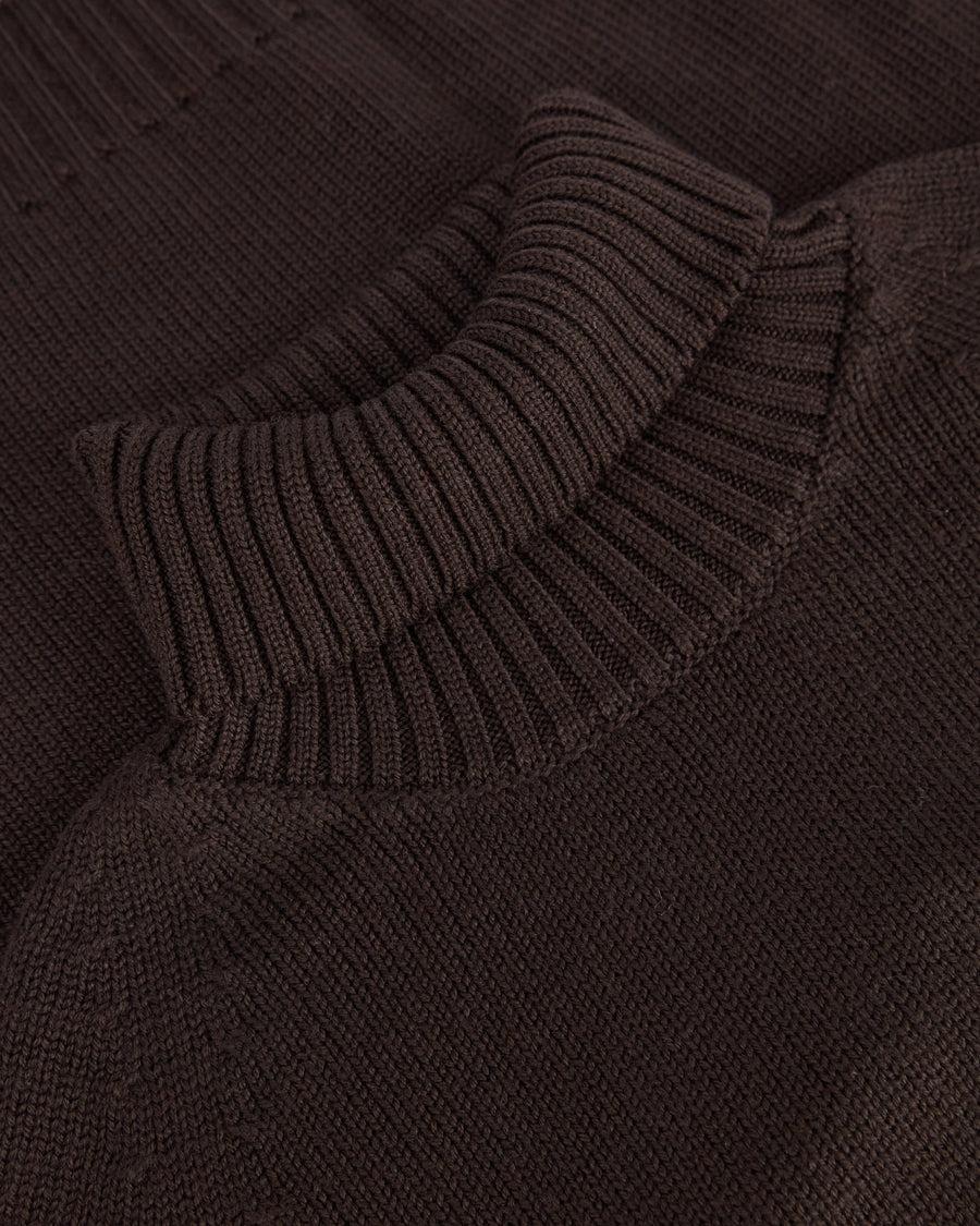 Scaglione TURTLE NECK RAGLAN SOFT MERINO EBANO