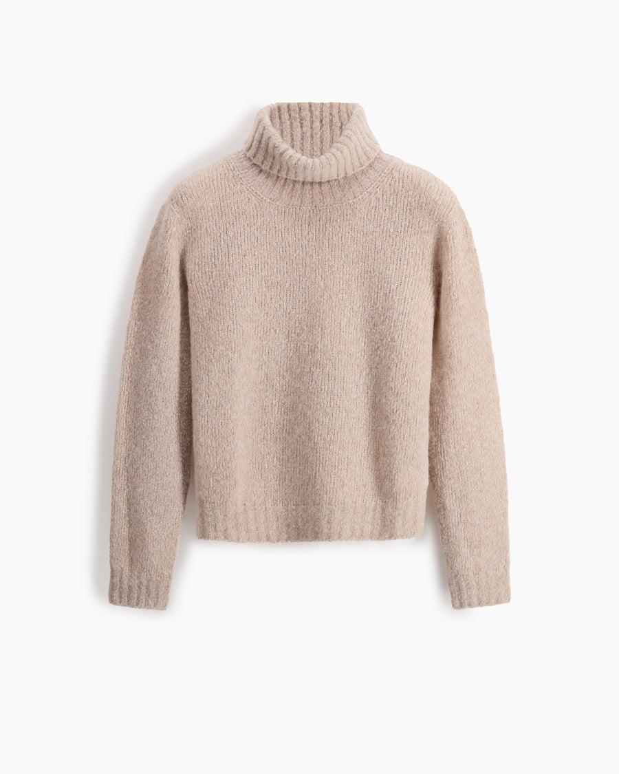 Scaglione TURTLE NECK SEAMLESS PUFFED BEIGE