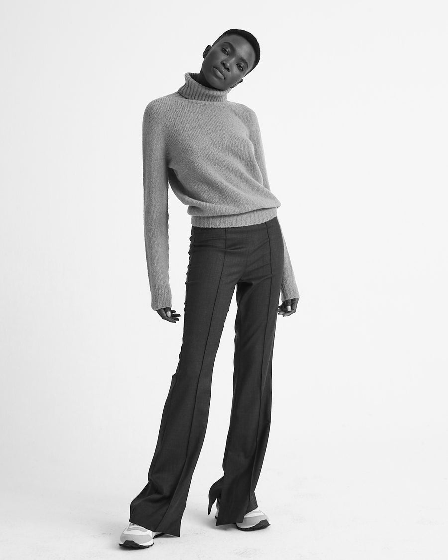 Scaglione TURTLE NECK SEAMLESS PUFFED LTGREY