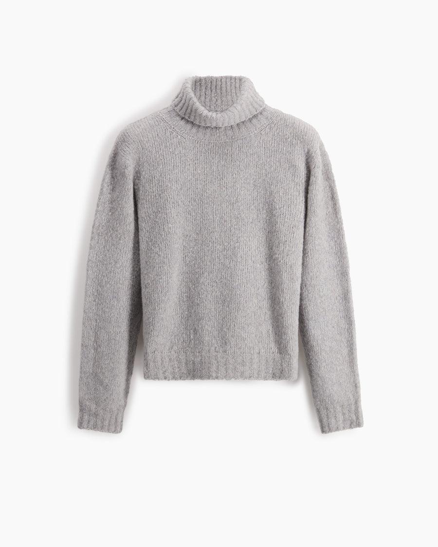 Scaglione TURTLE NECK SEAMLESS PUFFED LTGREY