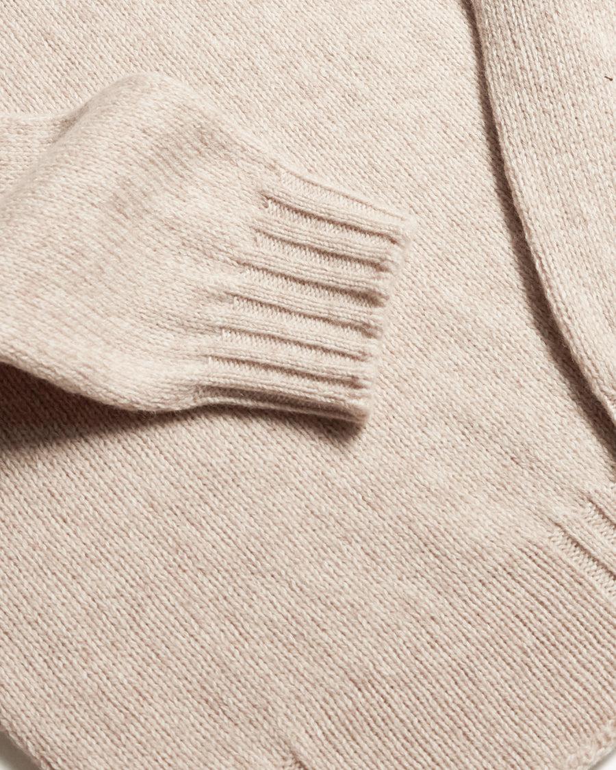 Scaglione TURTLE NECK SEAMLESS SOFTWOOL DUNE