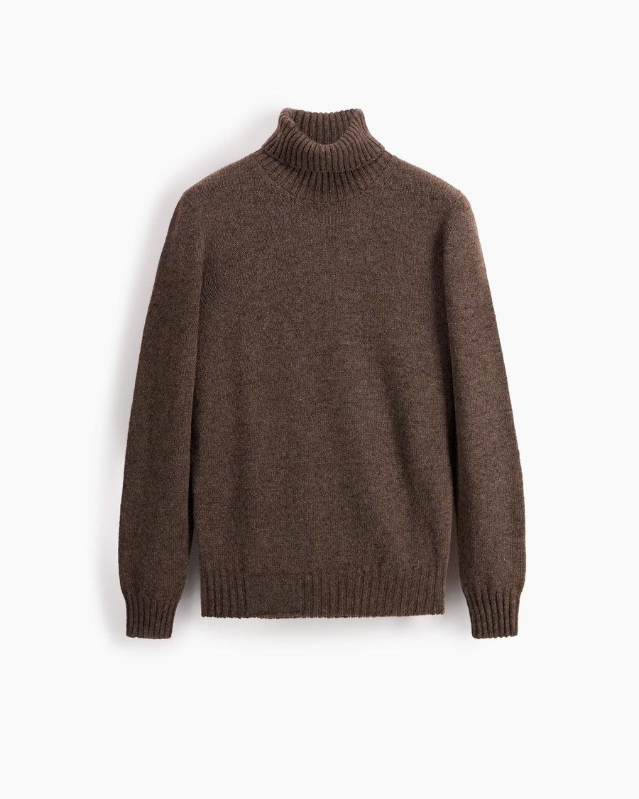 Scaglione TURTLE NECK SEAMLESS SOFTWOOL WOOD