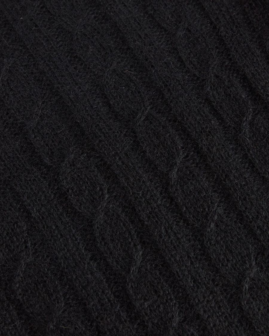 Scaglione TURTLE NECK SLIM CABLES ULTRALIGHT BLACK