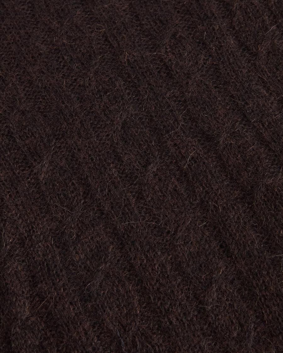 Scaglione TURTLE NECK SLIM CABLES ULTRALIGHT EBANO