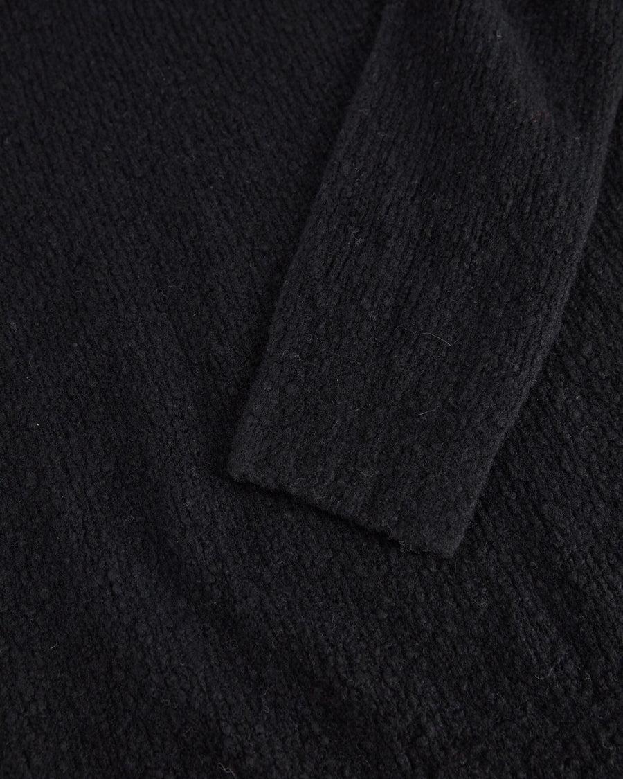 Scaglione TURTLE NECK SLIM PUFFED CASHMERE BLACK