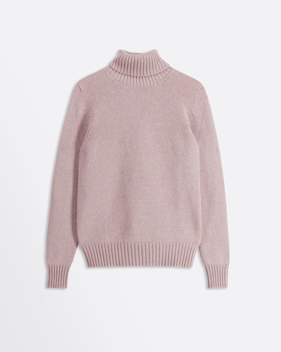 Scaglione TURTLE NECK SOFT HYBRID CASHMERE BLOSSOM
