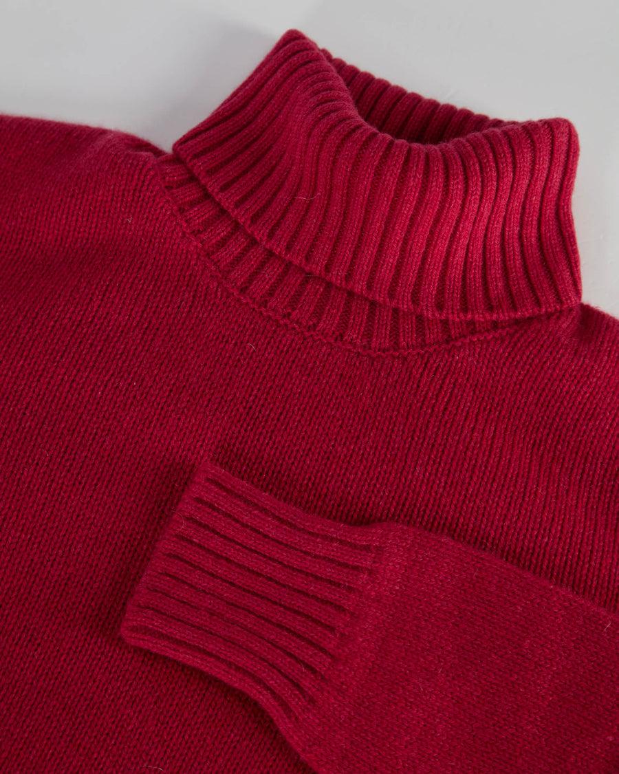 Scaglione TURTLE NECK SOFT HYBRID CASHMERE MAGENTA
