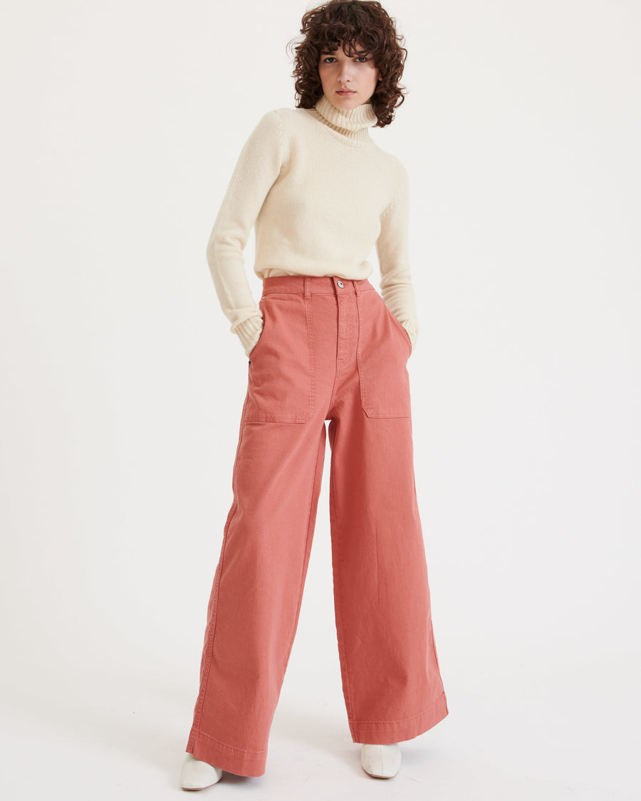 Scaglione TURTLE NECK SOFT HYBRID CASHMERE MILK