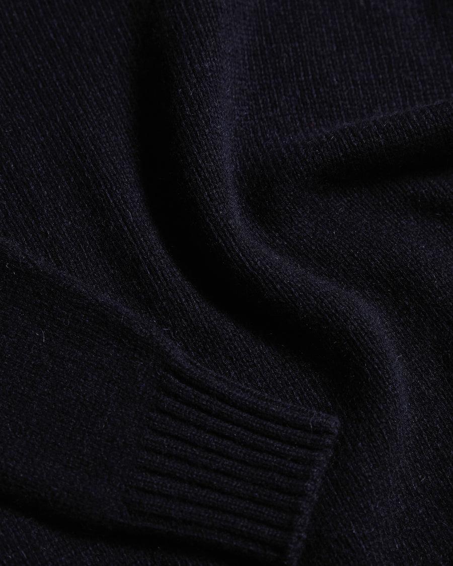 Scaglione TURTLE NECK SOFT HYBRID CASHMERE NAVY