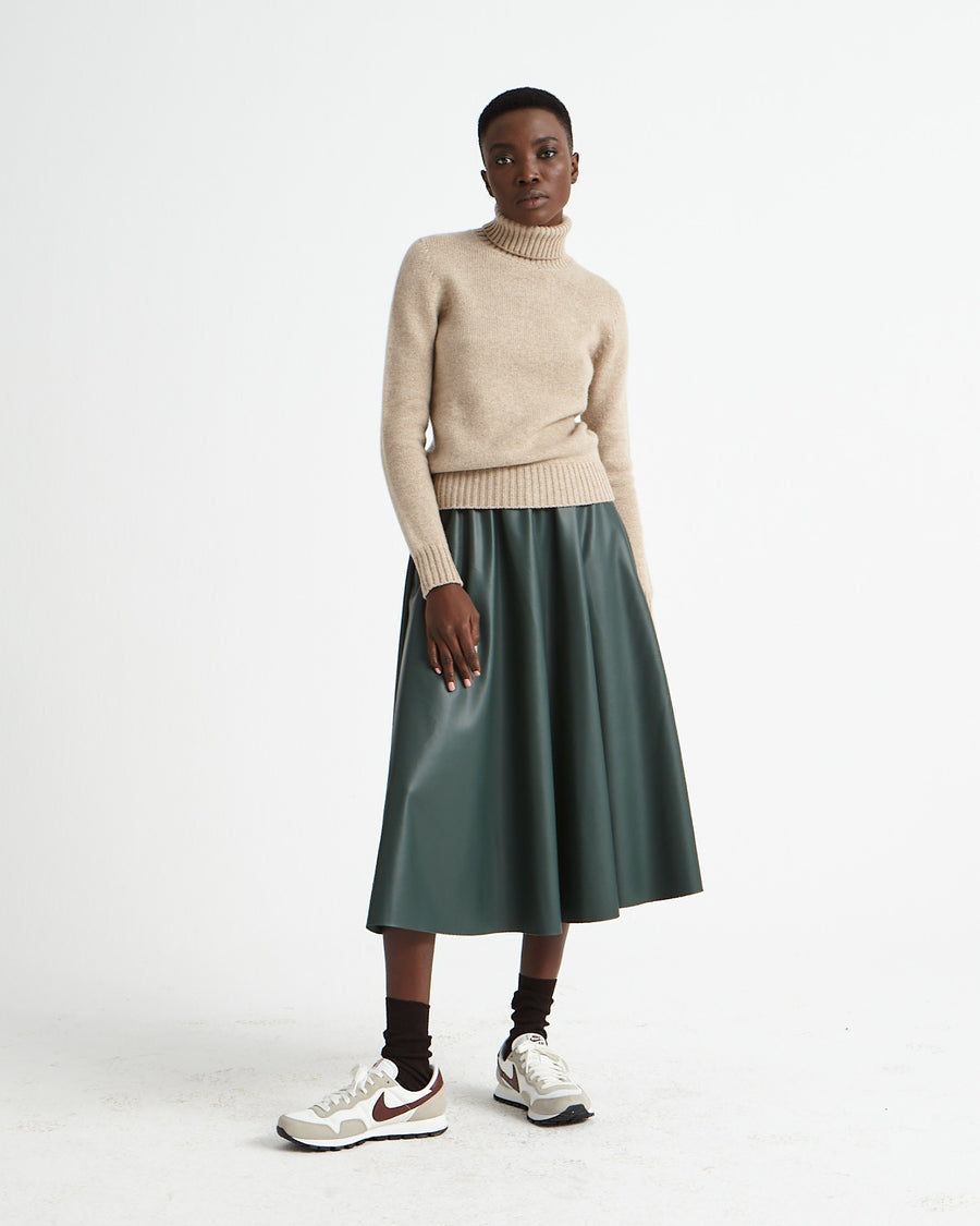 Scaglione TURTLE NECK SOFT HYBRID CASHMERE SAND