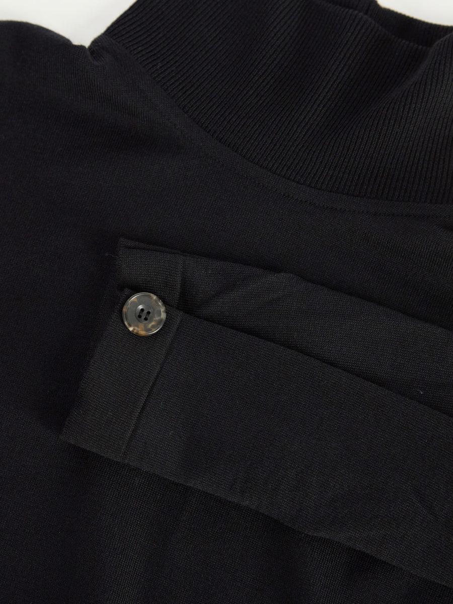 Scaglione TURTLE NECK SWEATSHIRT BLACK