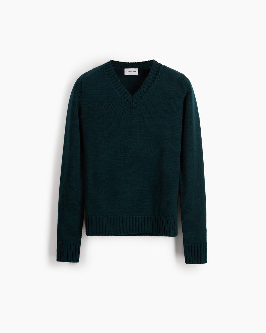 Scaglione V.NECK MERINO SOFT FOREST