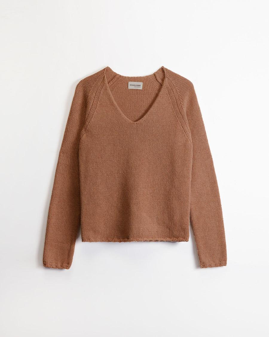 Scaglione V NECK SUPER SOFT RHUM