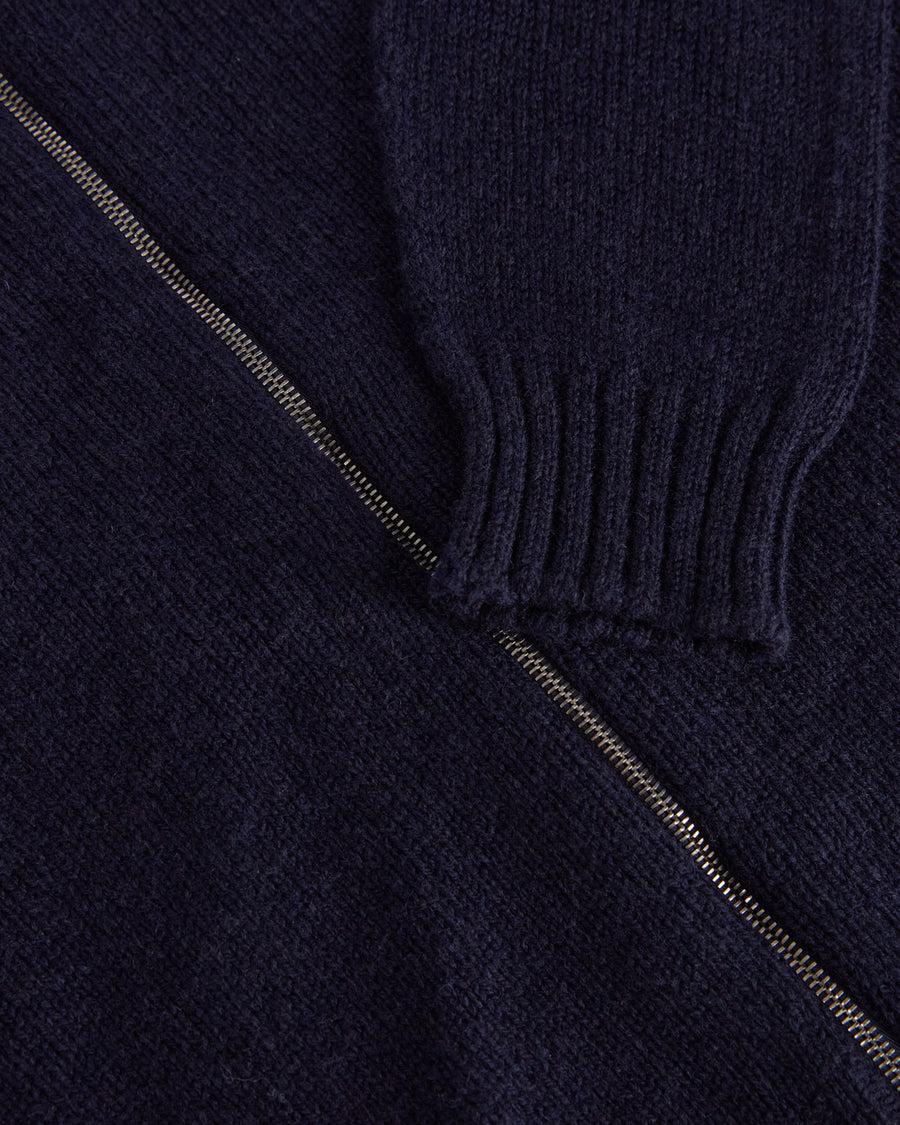 Scaglione ZIPPER SOFTWOOL DKNAVY