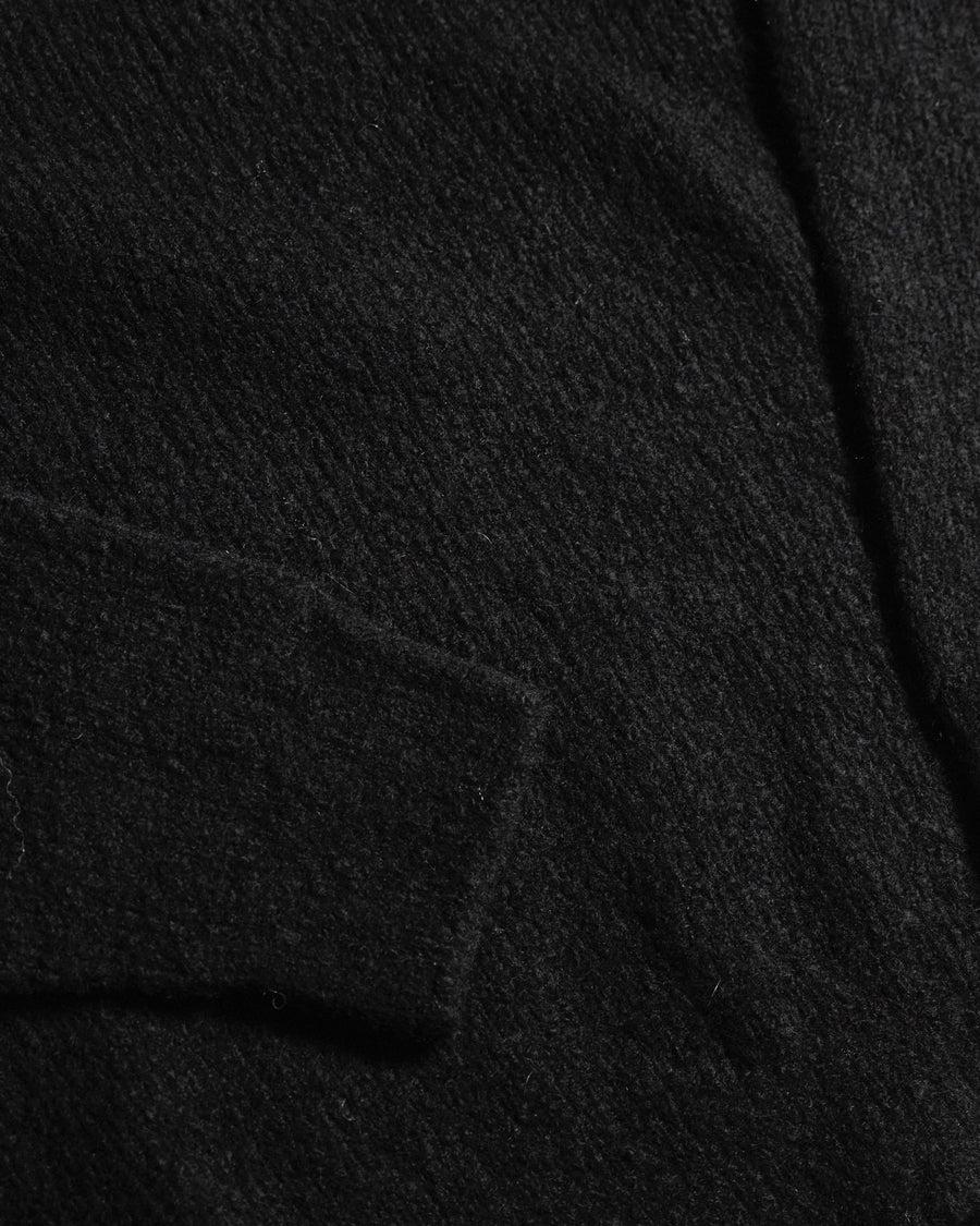 Scaglione TURTLE NECK SEAMLESS PUFFED CASHMERE BLACK