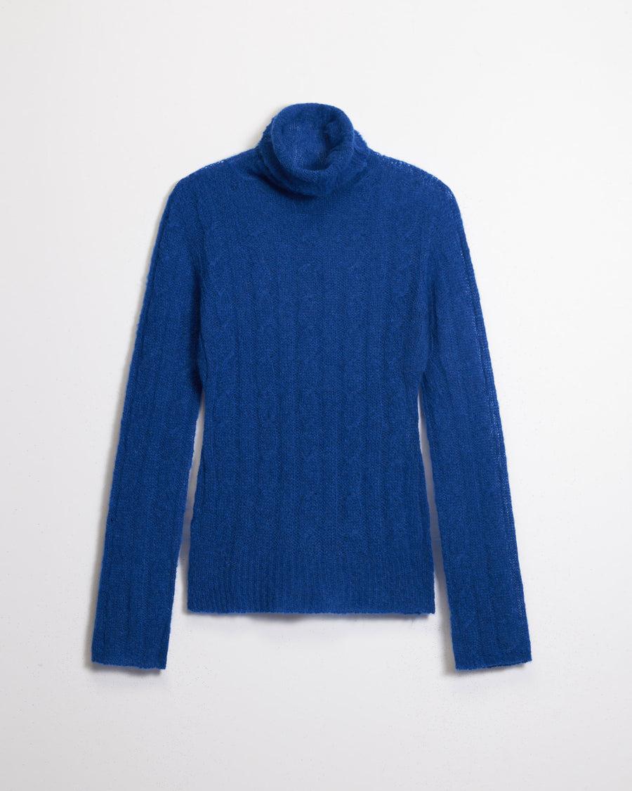 Scaglione TURTLE NECK SLIM CABLES ULTRALIGHT LIMONGE