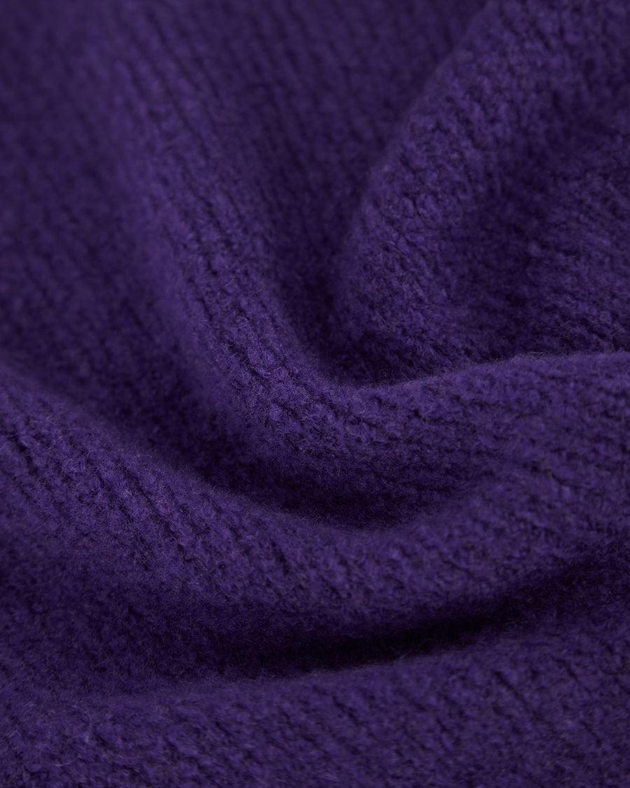 Scaglione TURTLENECK SEAMLESS PUFFED CASHMERE PURPLE