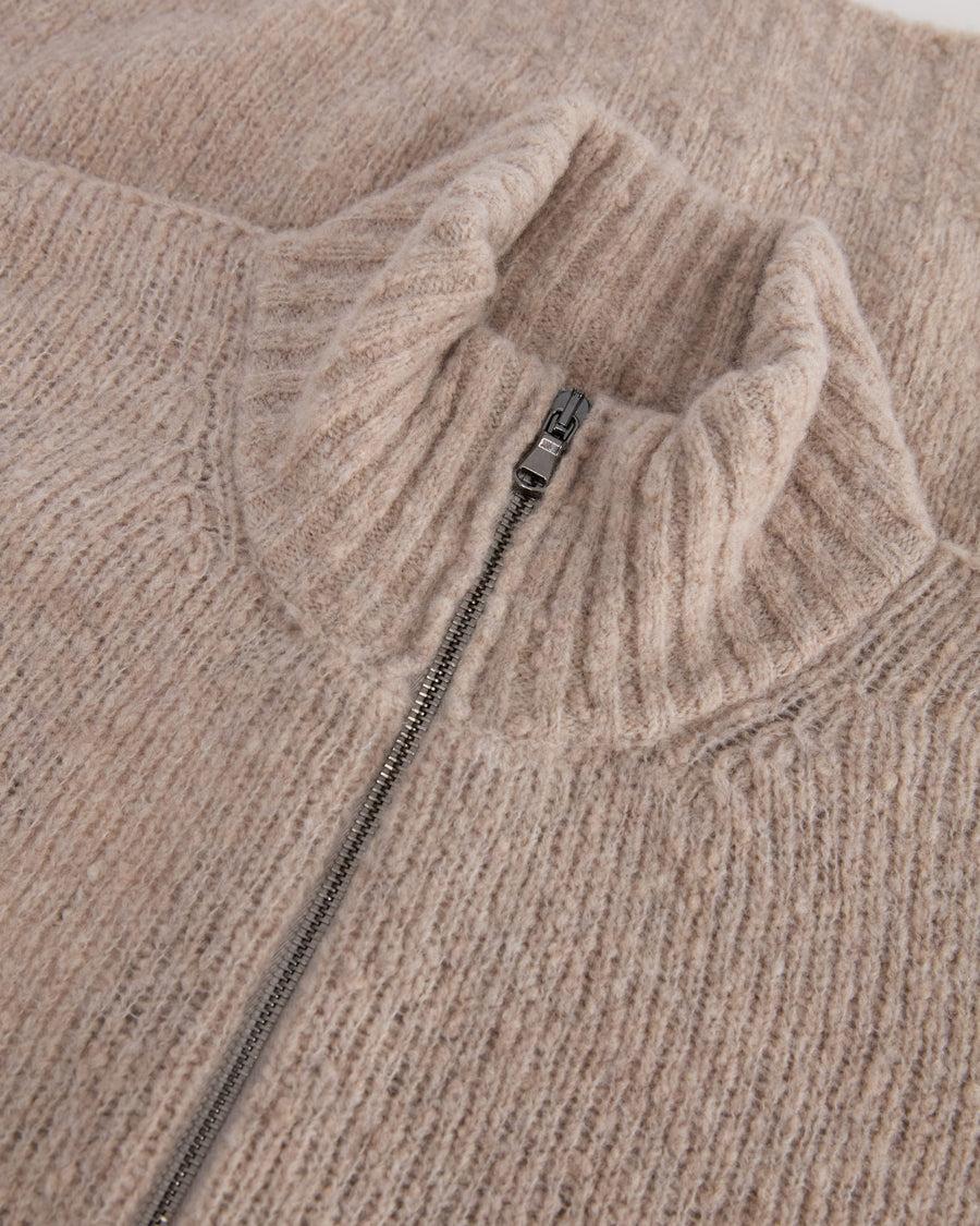 Scaglione ZIPPER PUFFED CASHMERE CASHMERE SEAMLESS BEIGE