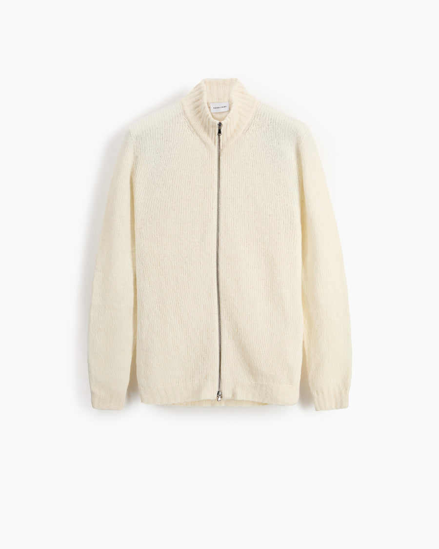 Scaglione ZIPPER PUFFED CASHMERE CASHMERE SEAMLESS MILK