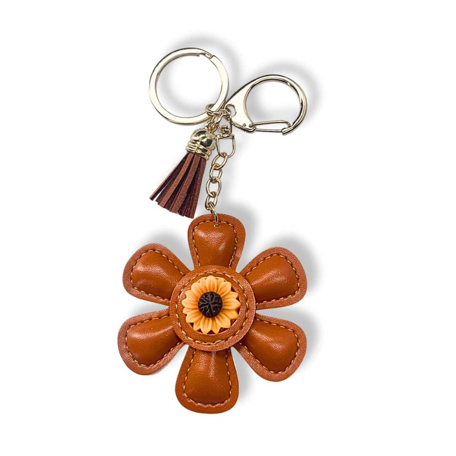 Scarpe Vita Porte-clés Fleur en cuir