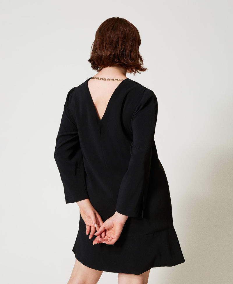 Scee By Twin Set Abito Corto Con Balza E Catena Oval T