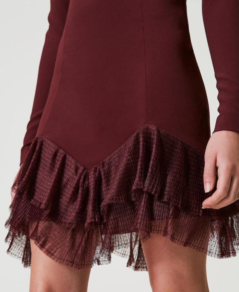 Scee By Twin Set Abito Corto Con Balze Plissé In Tulle