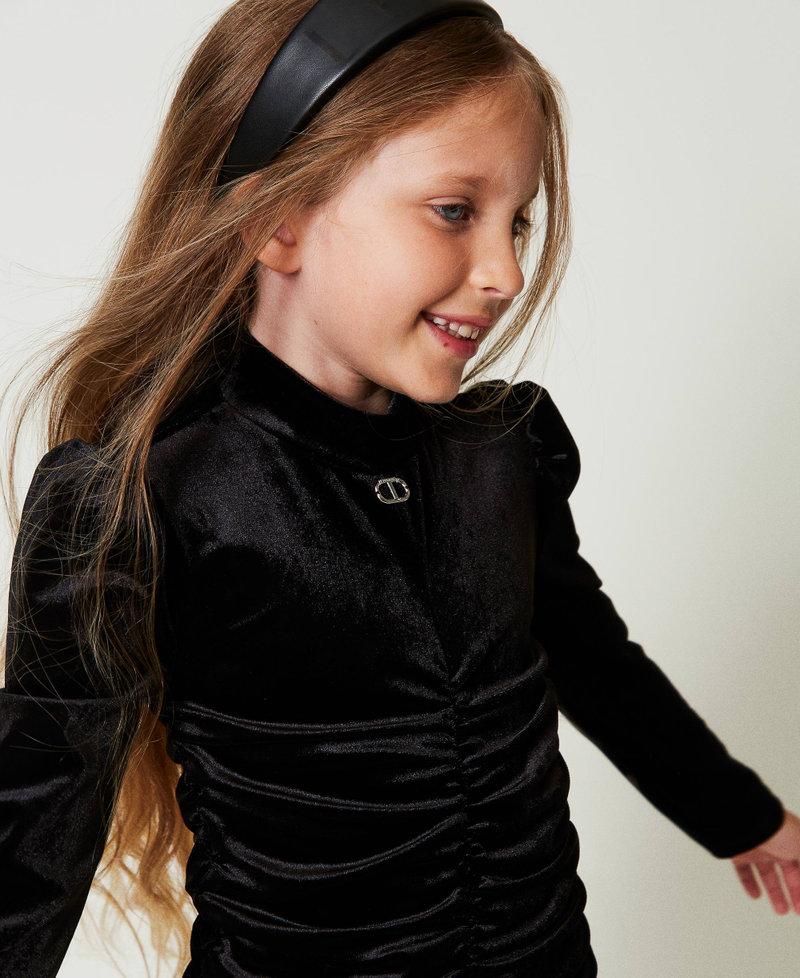 Scee By Twin Set Abito Corto In Ciniglia Con Arricciature