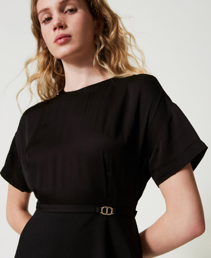 Scee By Twin Set Abito Longuette Con Cinturino Oval T