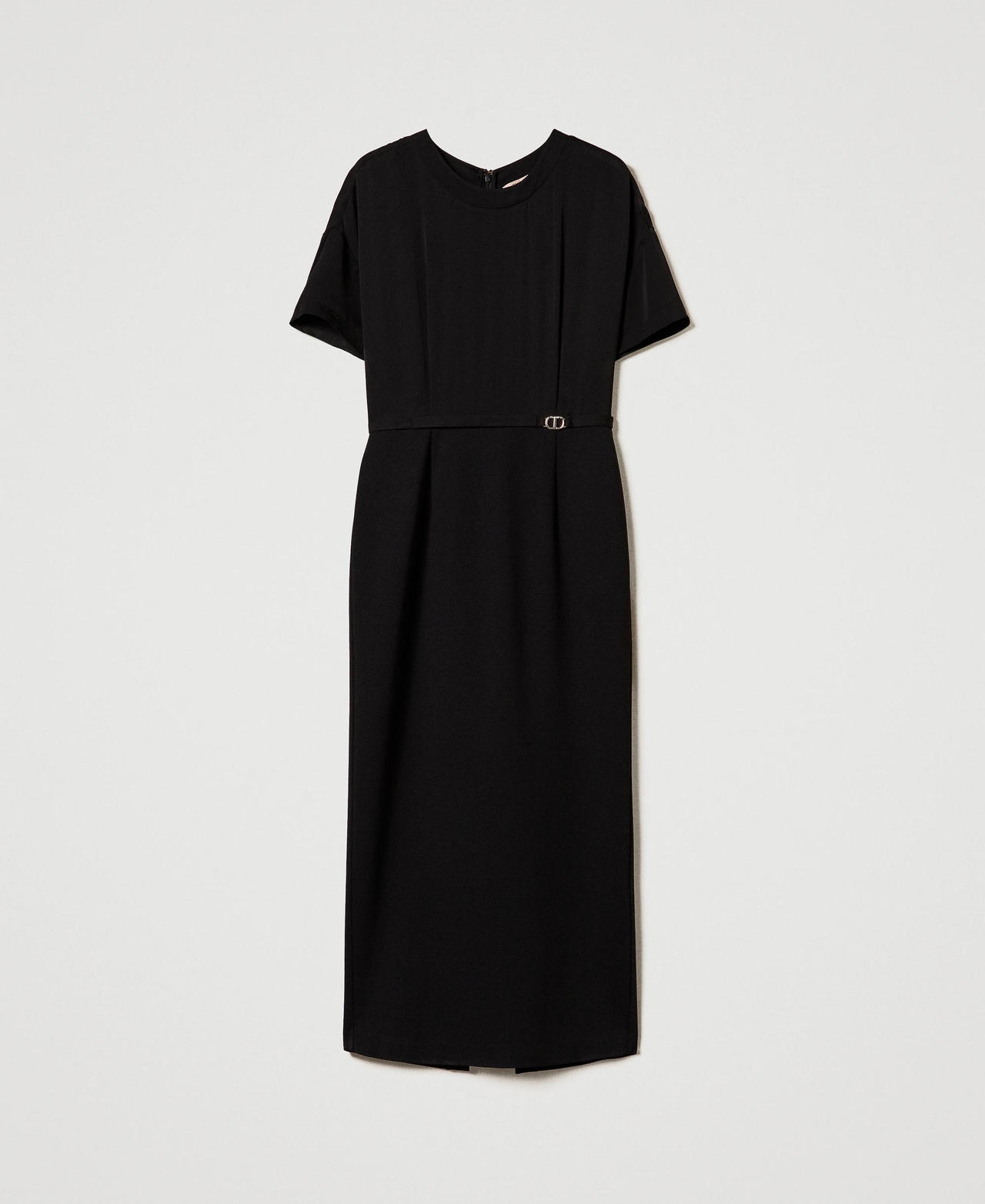 Scee by twin set Abito longuette con cinturino Oval T