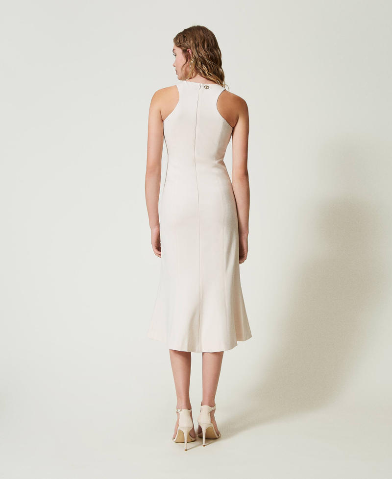 Scee By Twin Set Abito Longuette Con Scollatura All'americana