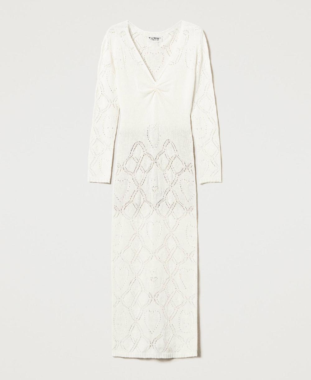 Scee by twin set Abito lungo seamless in filato Treeblend