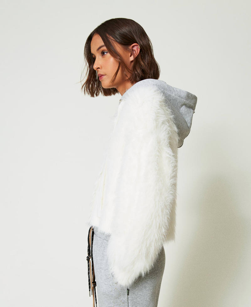 Scee By Twin Set Bomber MYFO In Maglia Con Cappuccio