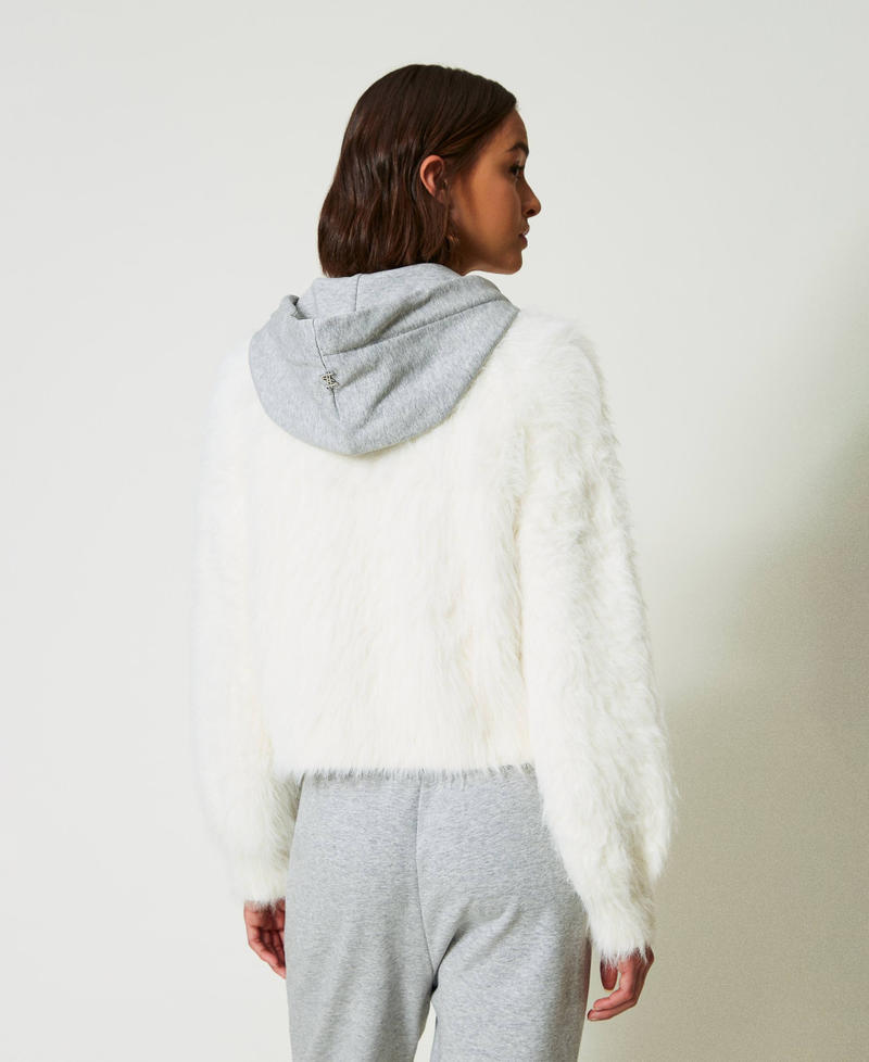 Scee By Twin Set Bomber MYFO In Maglia Con Cappuccio