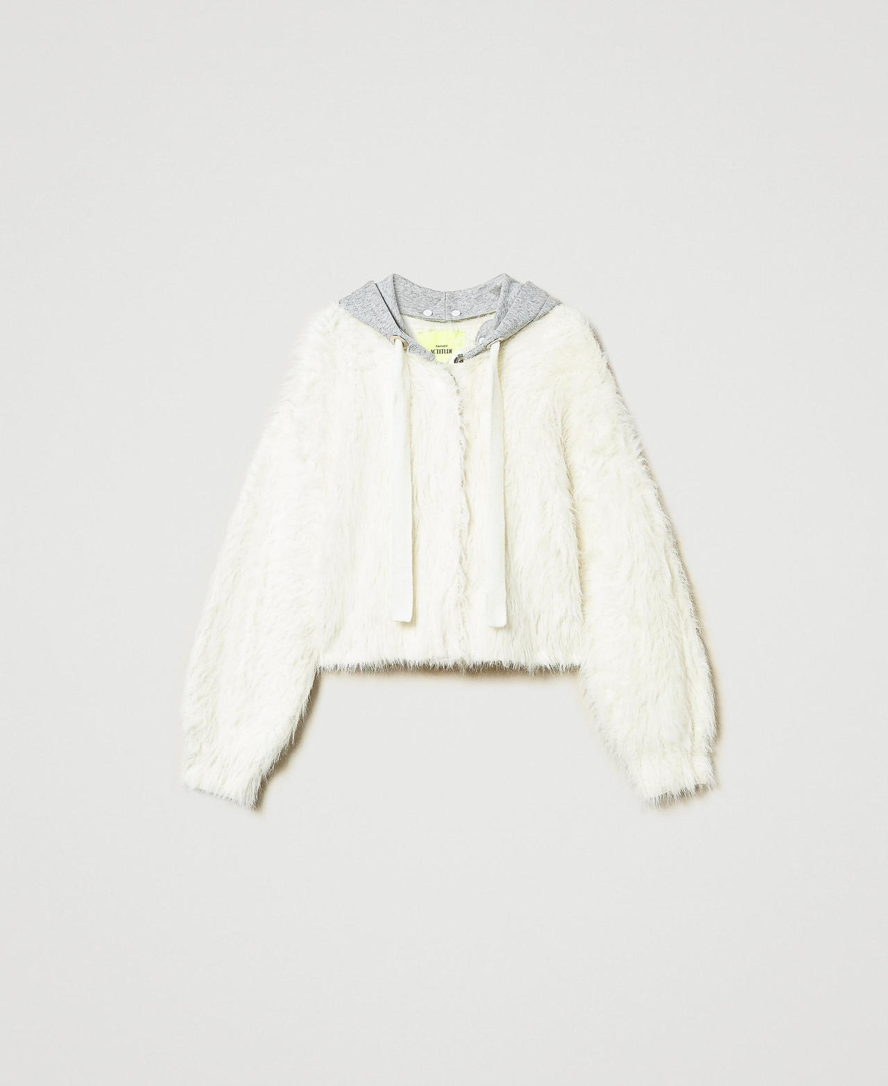 Scee by twin set Bomber MYFO in maglia con cappuccio