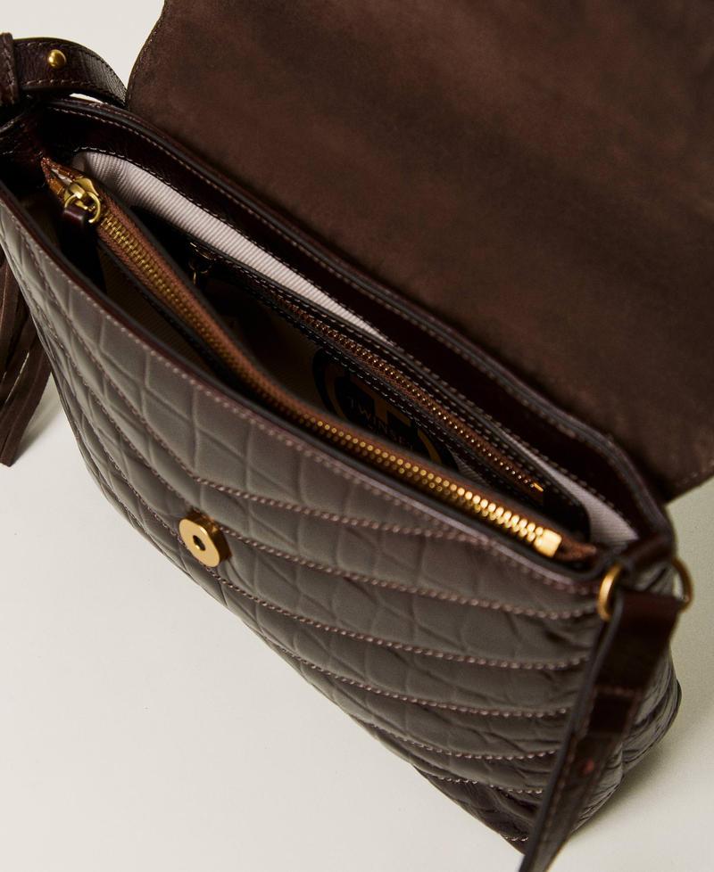 Scee By Twin Set Borsa A Tracolla 'Dreamy' Media In Pelle Stampa Cocco