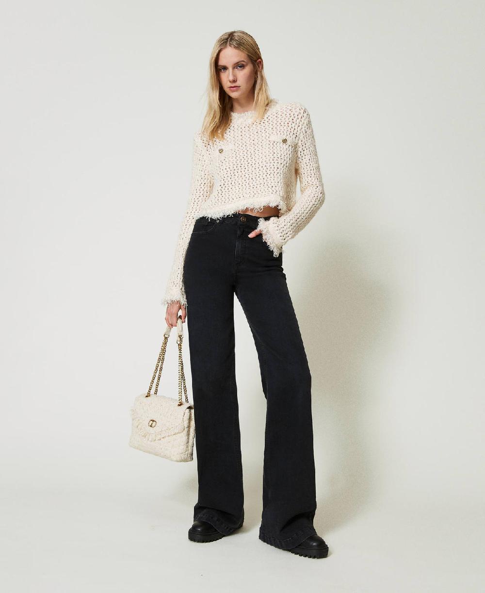 Scee by twin set Borsa a tracolla 'Dreamy' media in tweed