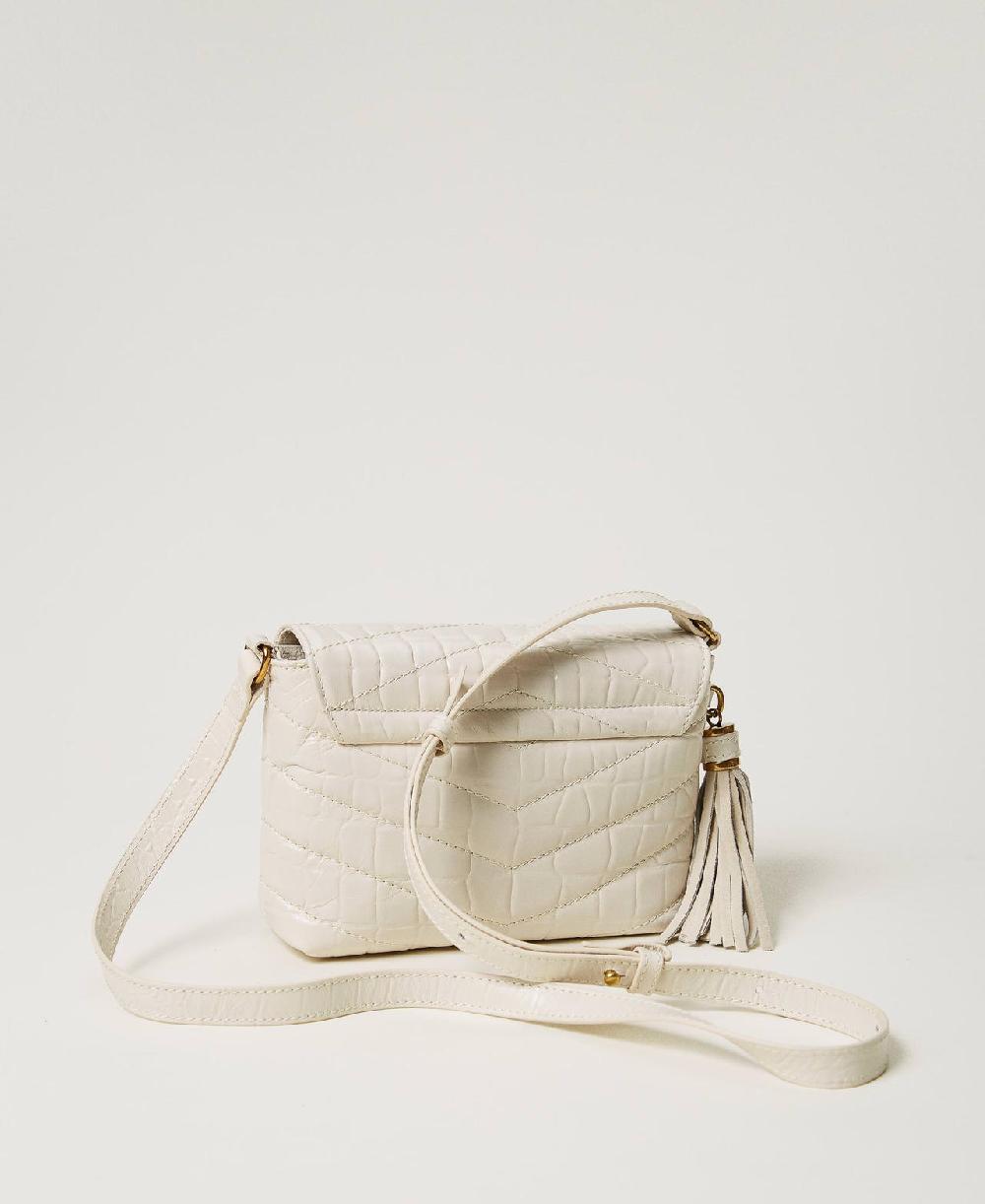 Scee By Twin Set Borsa A Tracolla 'Dreamy' Piccola In Pelle Stampa Cocco