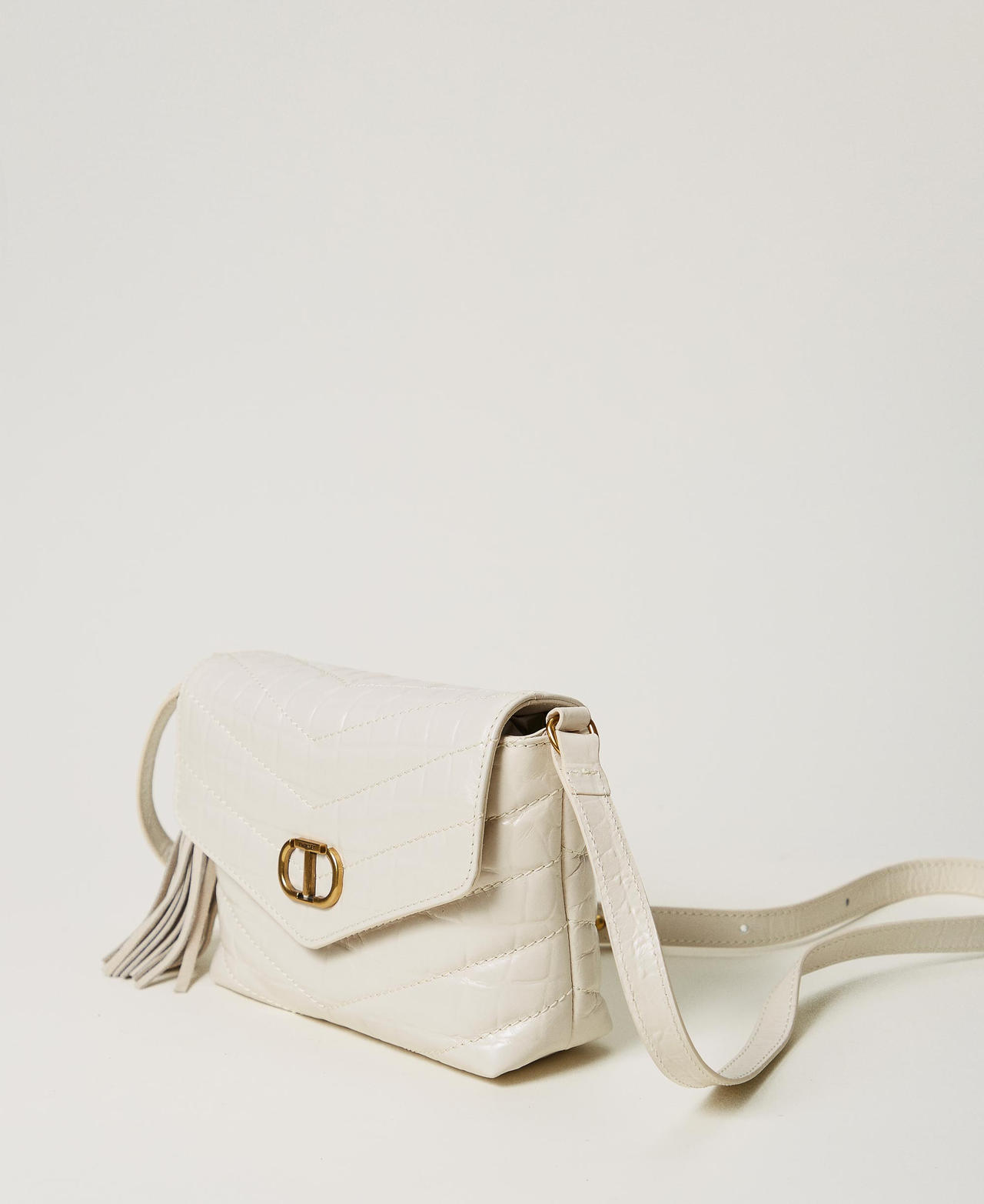 Scee by twin set Borsa a tracolla 'Dreamy' piccola in pelle stampa cocco