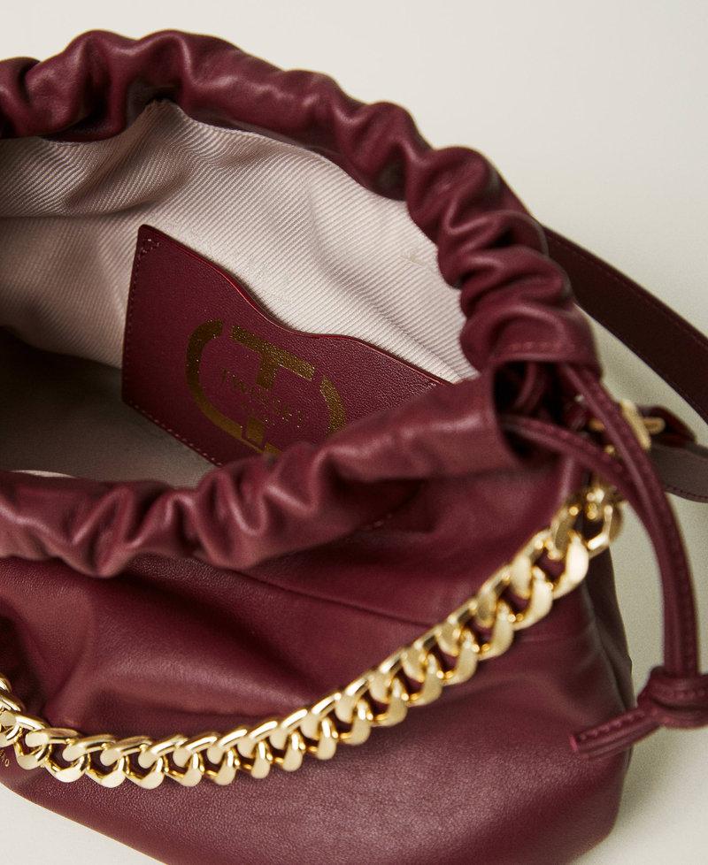 Scee By Twin Set Borsa A Tracolla In Pelle Con Coulisse