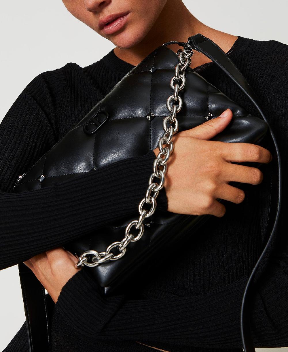 Scee by twin set Borsa a tracolla 'Via Manzoni' con borchie