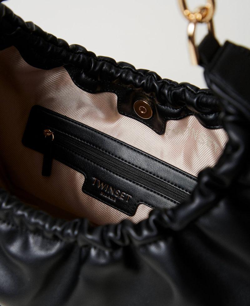 Scee By Twin Set Borsa Hobo ‘Croissant’ Con Arricciatura E Oval T