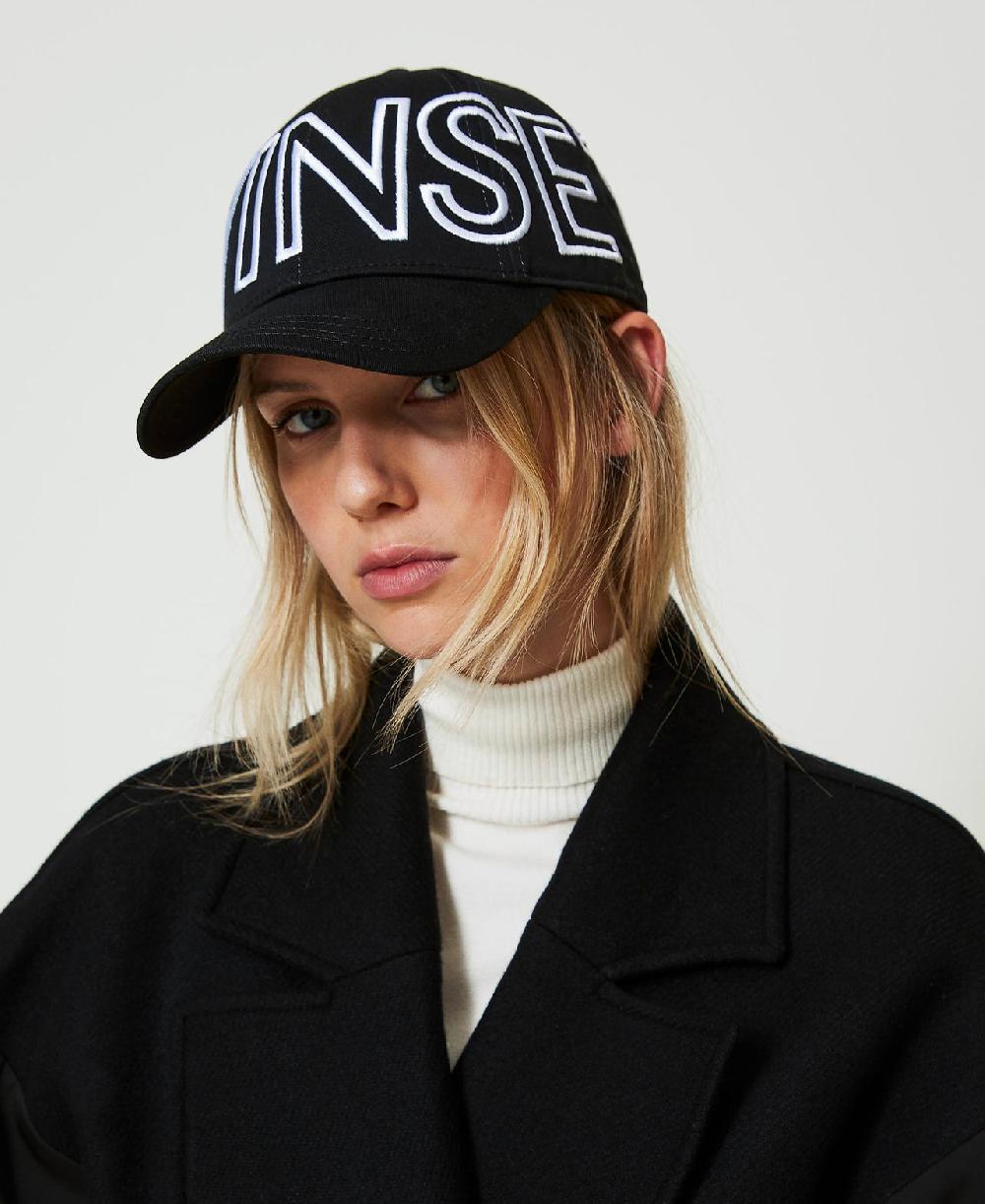 Scee by twin set Cappello da baseball con maxi logo